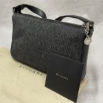 ブルガリ ブラックデニム ショルダーバッグ