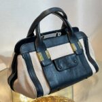 クロエ レザー ハンドバッグ アリス ブラック